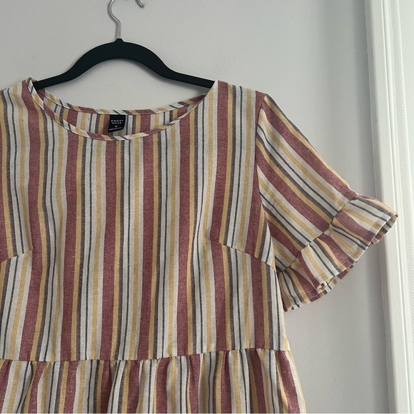 Elegant Striped Midi Dress - Picture 3 of 5